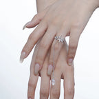 Bague longue chaîne CZ R1219