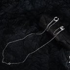 Boucle d'oreille créoles à longue chaîne E1173