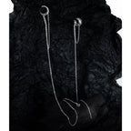 Boucle d'oreille créoles à longue chaîne E1173