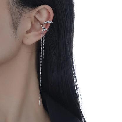 Manchette d'oreille en fil de chaîne longue E1163, 1 pièce