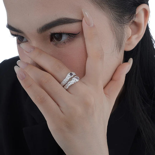 Bague robuste en Zircon Marquise R1191