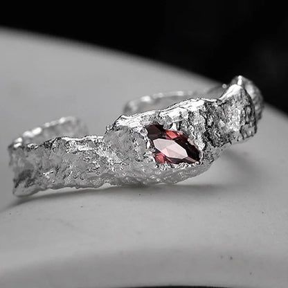 Bague robuste en Zircon Marquise R1191