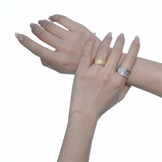 Bague Irrégulière Battue R119