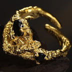 Bague épaisse à texture extraterrestre R1249
