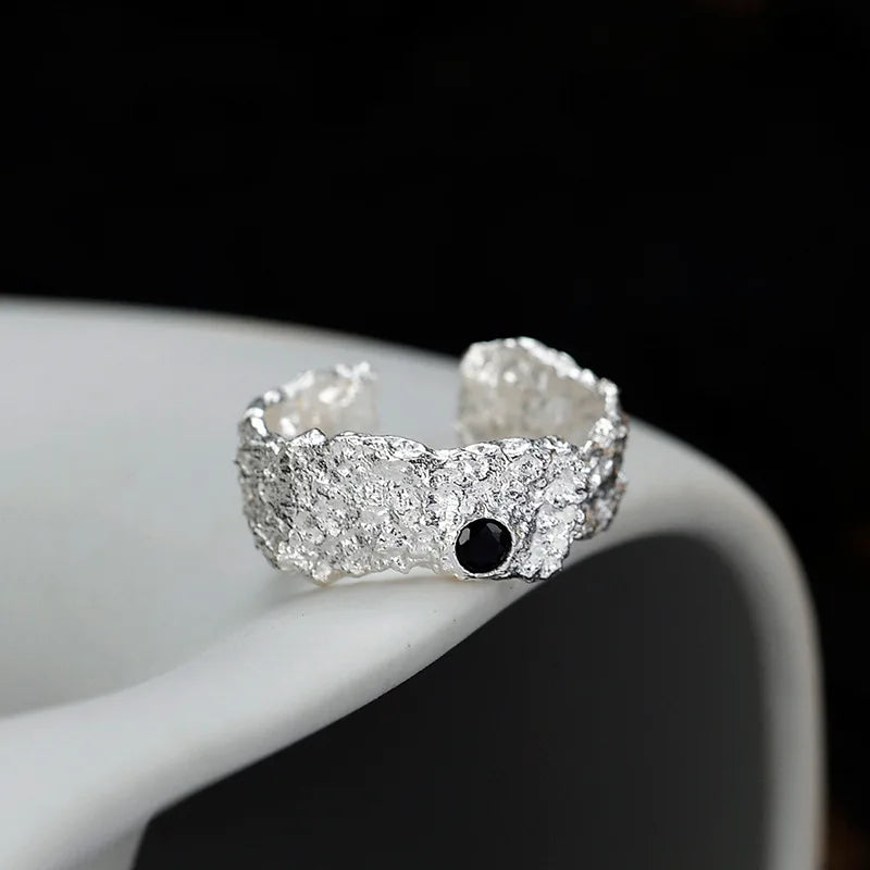 Bague irrégulière épaisse mate R1210