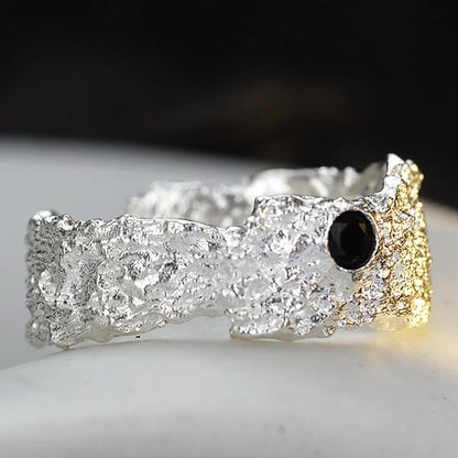 Bague irrégulière épaisse mate R1210