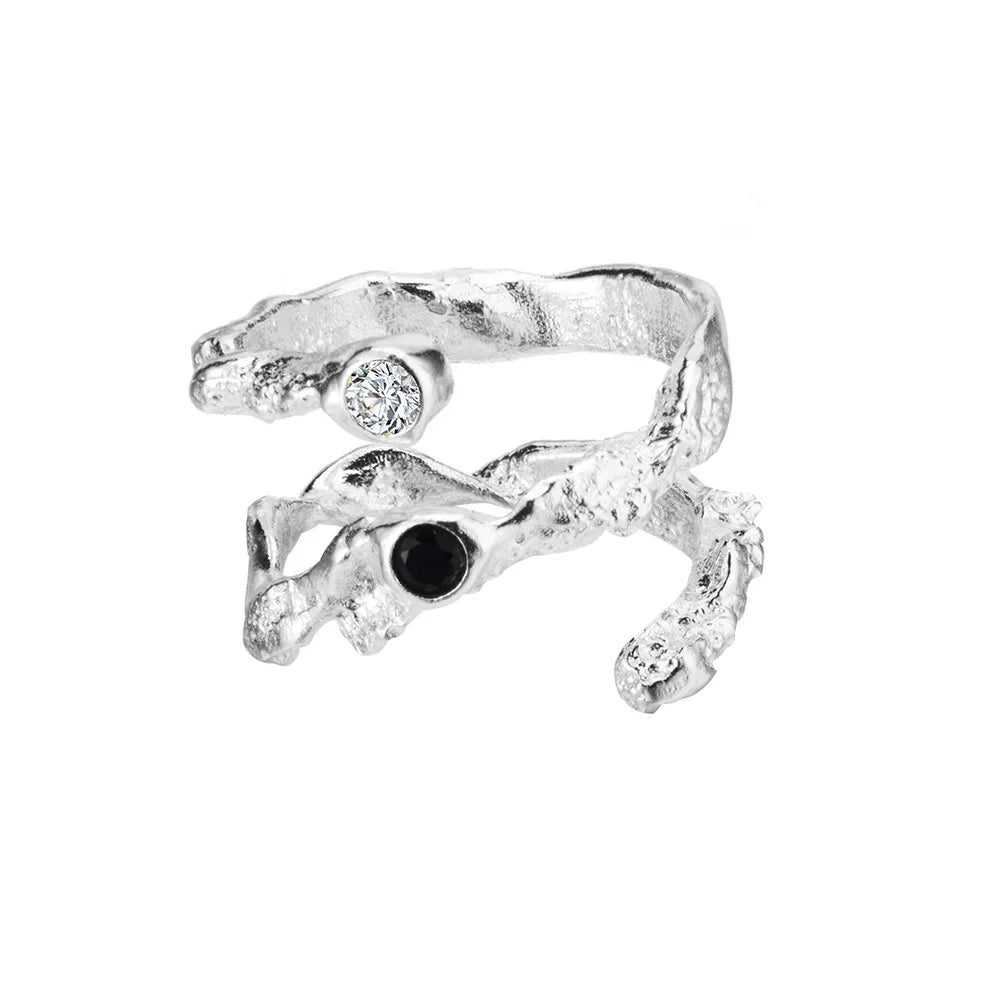 Anneau CZ filaire Alien R1209