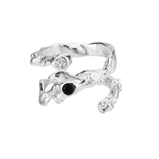 Anneau CZ filaire Alien R1209