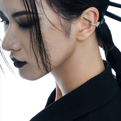 Boucle d'oreille longue CZ originale E1194, 1 pièce