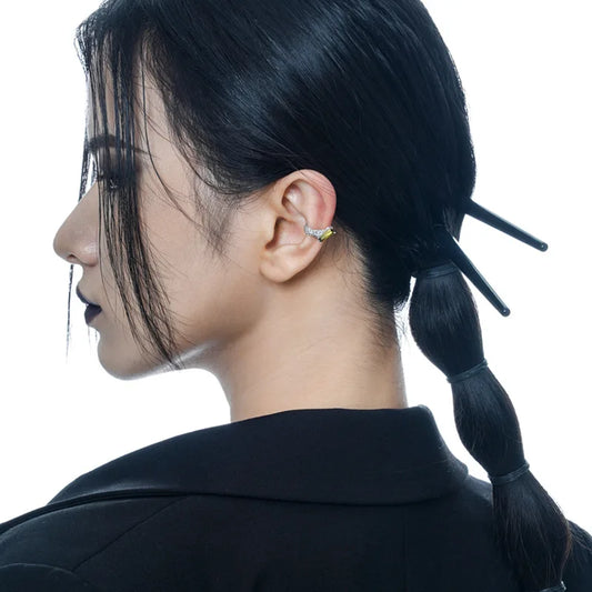 Boucle d'oreille longue CZ originale E1194, 1 pièce