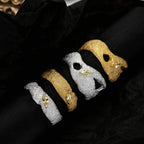 Bague CZ à motif irrégulier R1197