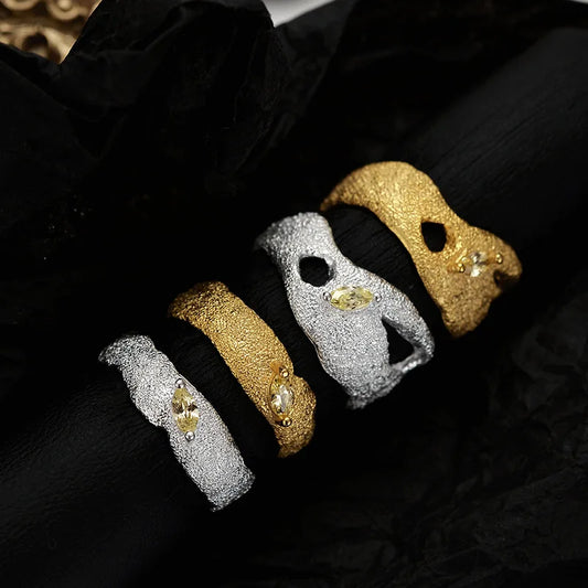 Bague CZ à motif irrégulier R1197