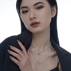Collier pull multibrins avec barre en T N1018