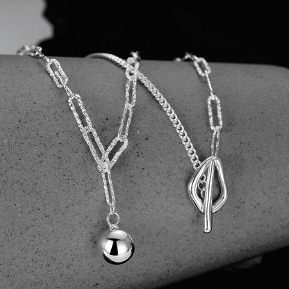 Collier pull multibrins avec barre en T N1018