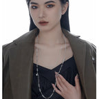 Collier pull multibrins avec barre en T N1018