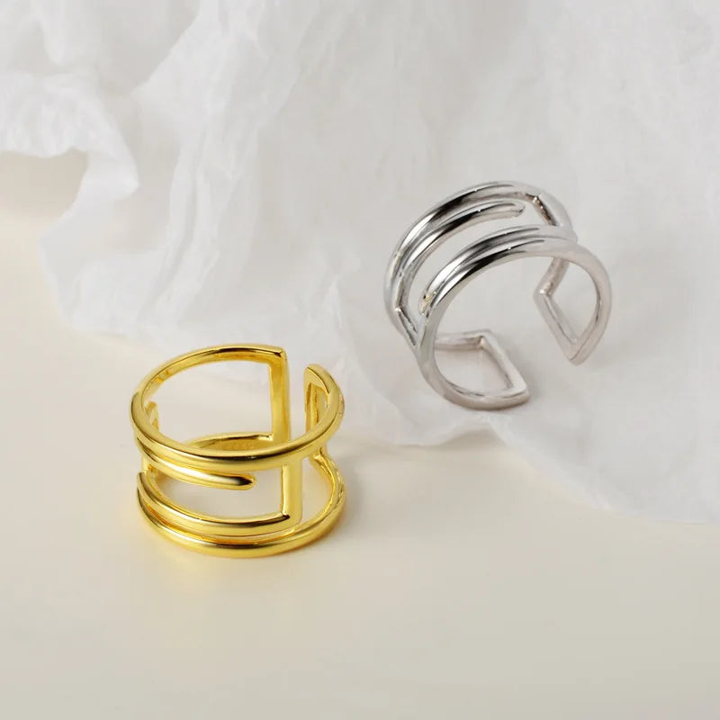 Anneau géométrique à fil large R1147