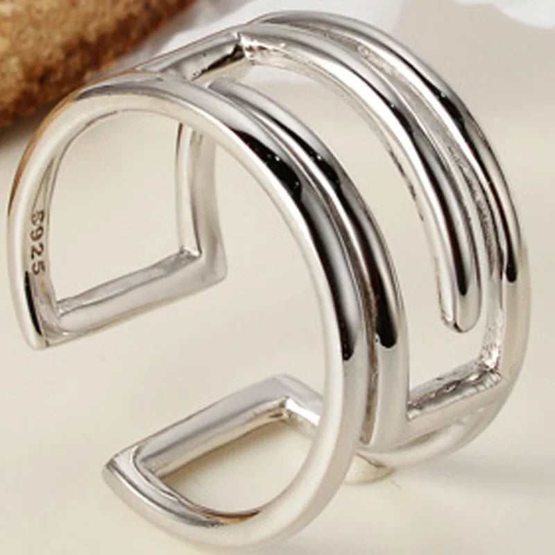 Anneau géométrique à fil large R1147