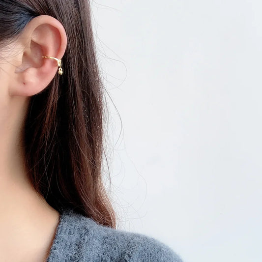 Boucle d'oreille clip nœud pavé E1010, 1 pièce
