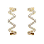 Boucles d'oreilles en filigrane pavées de CZ E1002