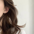 Boucles d'oreilles en filigrane pavées de CZ E1002