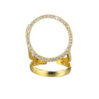 Bague Halo Pavée CZ R1222