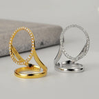 Bague Halo Pavée CZ R1222