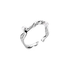 Bague motif brut perles R1186