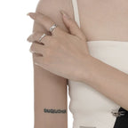 Bague motif brut perles R1186