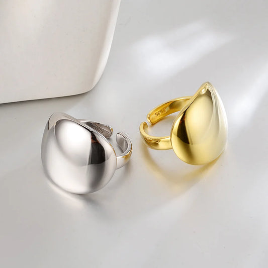 Bague minimaliste épaisse polie R1018