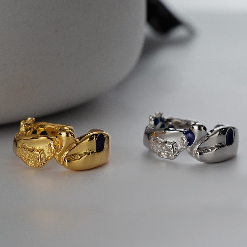 Bague épaisse à texture irrégulière R1254