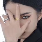 Bague épaisse à texture irrégulière R1254