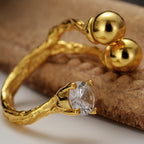 Bague irrégulière à texture froissée R1091