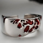 Bague irrégulière en émail R1019
