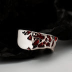Bague irrégulière en émail R1019