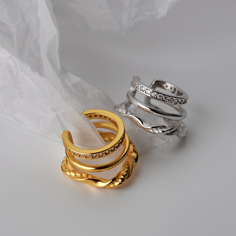 Boucles d'oreilles multi-brins en fil à motifs E1089 1 pièce