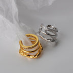 Boucles d'oreilles multi-brins en fil à motifs E1089 1 pièce