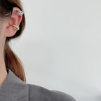 Boucle d'oreille créole en chaîne de corde E1054 1 pièce