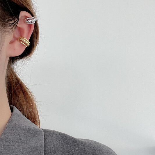 Boucle d'oreille créole en chaîne de corde E1054 1 pièce