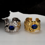 Bague impressionniste saphir CZ R1094