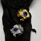 Bague impressionniste saphir CZ R1094