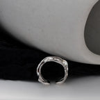 Manchette d'oreille irrégulière opale E1134, 1 pièce