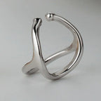 Boucle d'Oreille Clip Filigrane Alien E1092, 1 Pièce