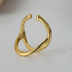 Boucle d'Oreille Clip Filigrane Alien E1092, 1 Pièce