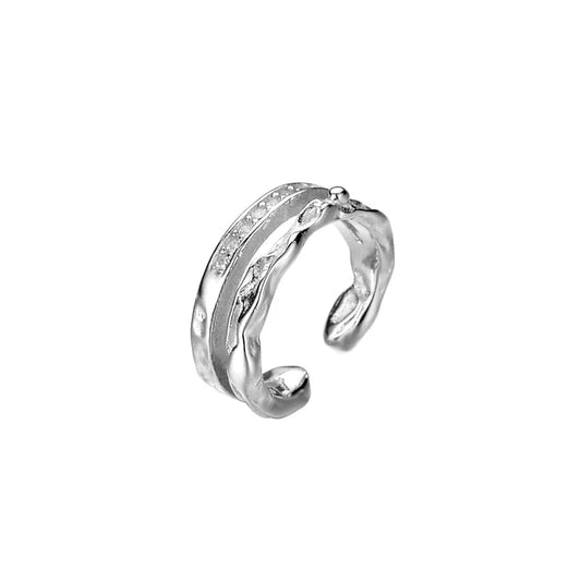 Manchette d'oreille pavée en CZ E1115, 1 pièce