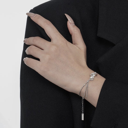 Bracelet à pampilles en perles baroques B1000