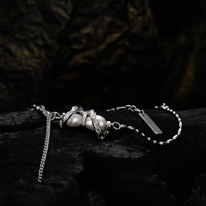 Bracelet à pampilles en perles baroques B1000