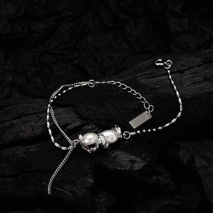 Bracelet à pampilles en perles baroques B1000