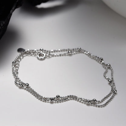 Collier chaîne à billes perlées N1039