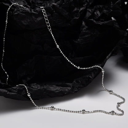 Collier chaîne à billes perlées N1039