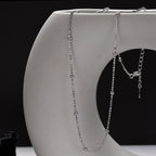 Collier chaîne à billes perlées N1039